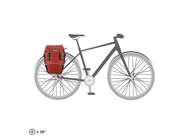 Ortlieb Bike-Packer Plus salsa - dark chili 2x21 L QL2.1 