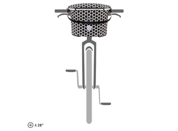 Ortlieb Up-Town Design - Honeycomb ! black - white 17,5 L 