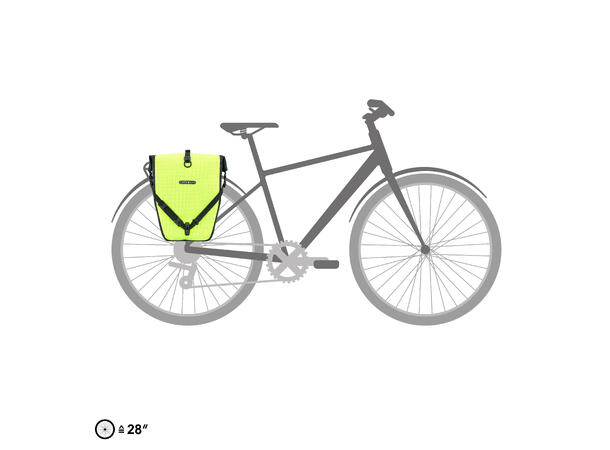 Ortlieb Back-Roller High-Vis neon yellow - black reflective 20L QL2.1 