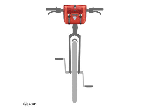 Ortlieb Handlebar-Pack Plus salsa - dark chili 11 L barlock 