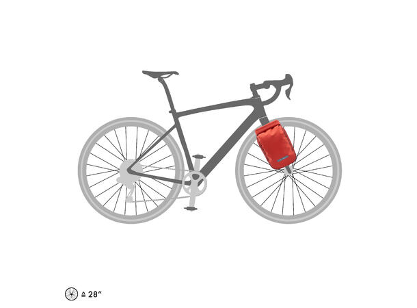 Ortlieb Fork-Pack Plus salsa - dark chili 5,8 L QLS 