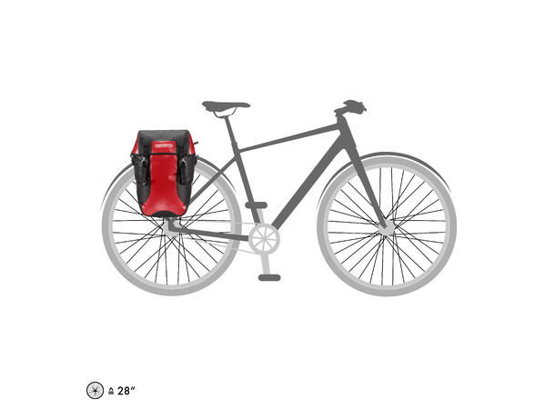 Ortlieb Bike-Packer red - black 2x20 L QL2.1 