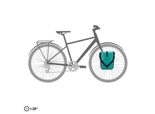 Ortlieb Sport-Roller Free lagoon - black 2x12,5  L QL2.1 