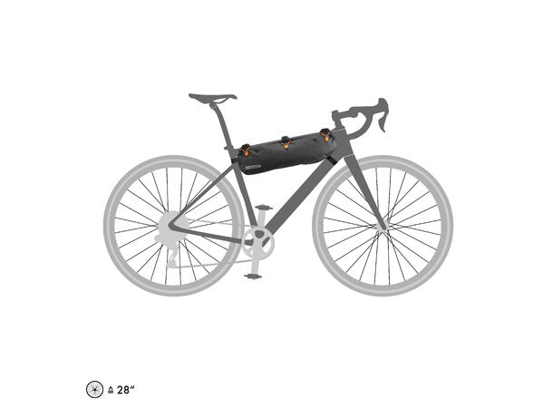 Ortlieb Frame-Pack RC Toptube black matt 4 L Velcro 