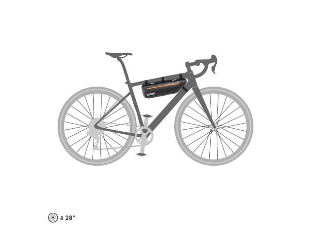 Ortlieb Frame-Pack Toptube ! black matt 3 L Velcro 