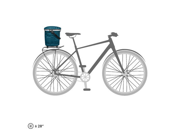 Ortlieb Up-Town Rack ! petrol 17,5 L TopLock 