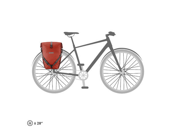 Ortlieb Back-Roller Plus CR salsa - dark chili 2x20 L QL2.1 
