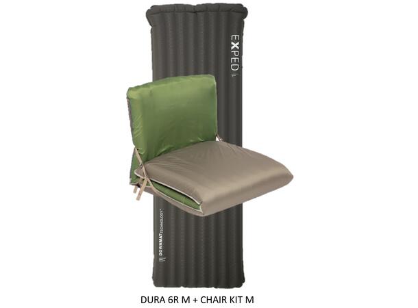 Liggeunderlag og stol M Dura 6RM + Chair Kit M 
