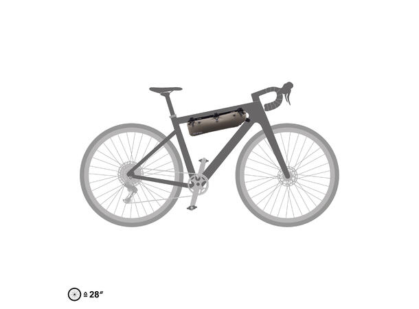 Ortlieb Frame-Pack RC Toptube ! dark sand 4 L Hook and loop straps 