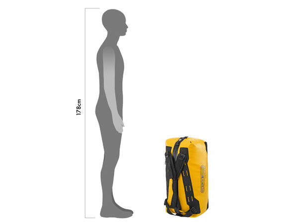 Ortlieb Duffle sunyellow - black 60 L 