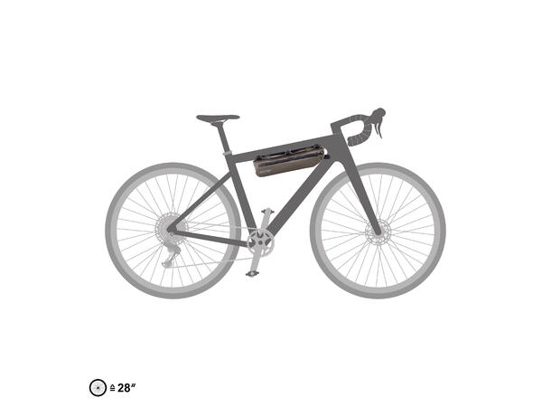 Ortlieb Frame-Pack Toptube dark sand 3 L Hook and loop straps 