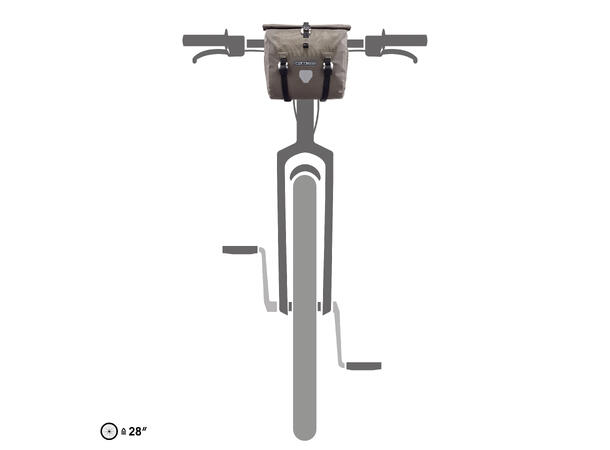 Ortlieb Handlebar-Pack QR ! dark sand 11 L Bar-Lock 