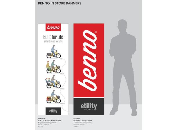Benno Logo Banner and X-Stand 60 x 180cm 