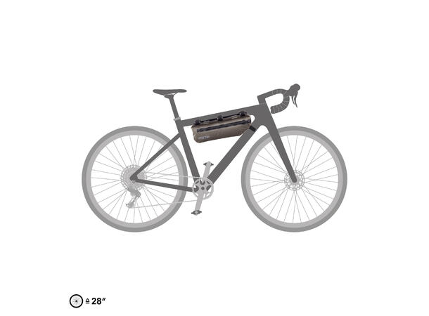 Ortlieb Frame-Pack Toptube dark sand 4 L Hook and loop straps 