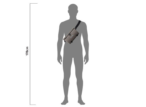 Ortlieb Velo-Sling ! dark sand,  3L, O-Straps 