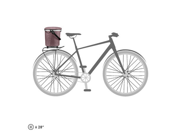 Ortlieb Up-Town Rack Urban ! ash rose 17,5 L TopLock 