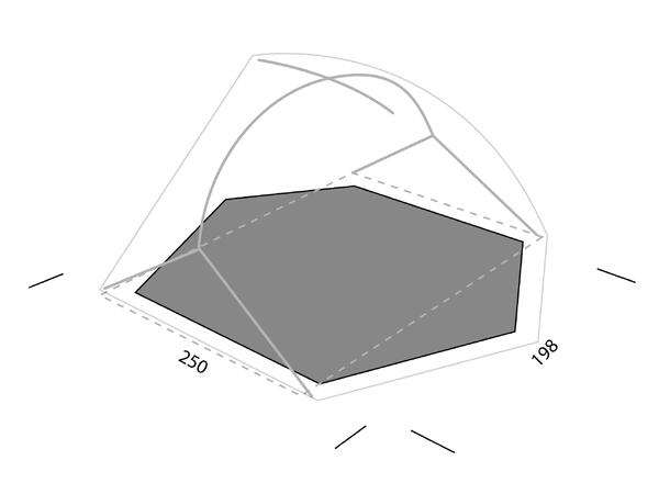 Exped Lyra III extreme Footprint grey 